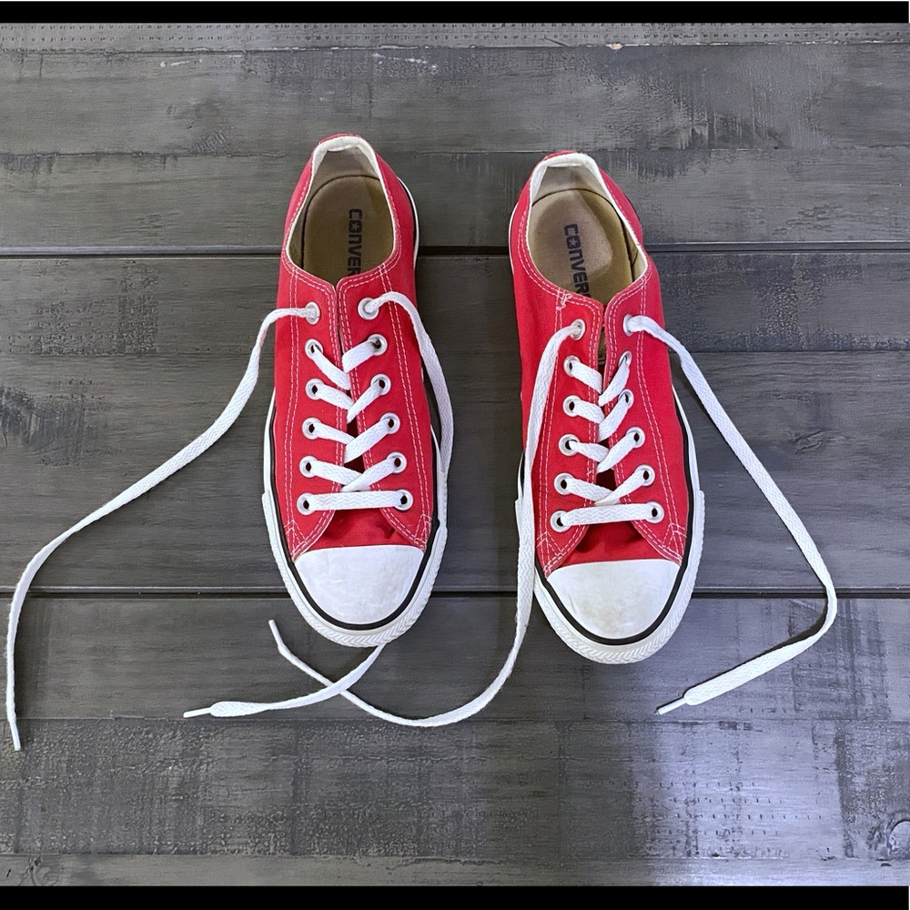 Converse | Red Chucks | Low Tops